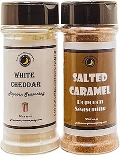 Premium | Popcorn Seasoning Bundle | Salted Caramel Popcorn Seasoning | White Cheddar Popcorn Seasoning image