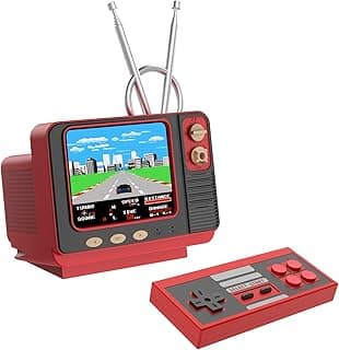 Retro Handheld Games Console Built-in 308 Games 3.0 Inch LCD Mini TV Video Games Player Support AV Output Electronic Games Gift for for Boys Girls Age 4-12 image