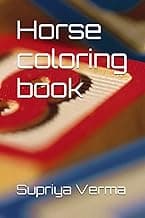 Horse coloring book image
