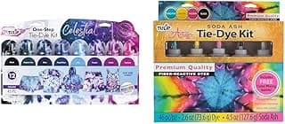 Tulip One-Step 8 Color Tie-Dye Kit with Soda Ash, Gloves & Bands for Vibrant Celestial Tie-Dye image