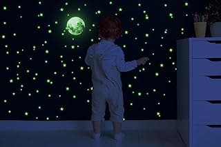 Glow in The Dark Stars Stickers - The Glowing Moon Decal image