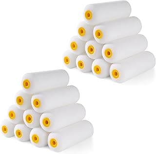 Mister Rui Foam Paint Rollers, 20 Pack 4 Inch Paint Rollers, Mini Paint Roller, High Absorption Foam Paint Roller 4 Inch, Small Foam Paint Rollers, 4 Inch Foam Rollers for House Painting
