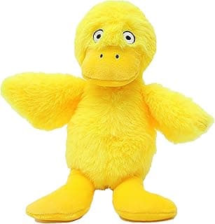 Squeaky Plush Duck Dog Toy - Soft and Durable, Chew Toy for Small and Medium Dogs, Interactive and Adorable, Machine Washable, Ideal Dog Gift for Birthdays and Holidays Yellow