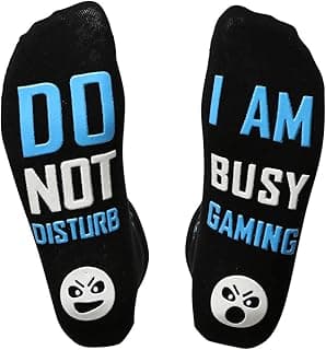 Gaming Socks Do not disturb Im Gaming Socks for Men, Boys and Teens, Gifts, Fun Socks and Novelty Gifts image