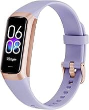 Fitness Tracker, 1.10'' AMOLED Touch Color Screen Men's and Women's Smartwatch, All-Weather Blood Oxygen Heart Rate Sleep Monitor, IP68 Waterproof Smartwatch, Step Calorie Counter image