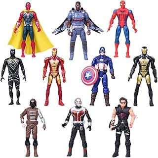 Super Hero Series Exclusive Figure Set, 10 Collectible 6.7-Inch Action Figures image