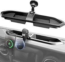 Magnetic Jeep Phone Mount for 2018-2023 Wrangler JL JLU & Gladiator JT with 15W Wireless Charging- Dashboard Phone Holder with Magsafe for Jeep Wrangler & Gladiator 2/4 Doors Accessories (Not for 4XE)