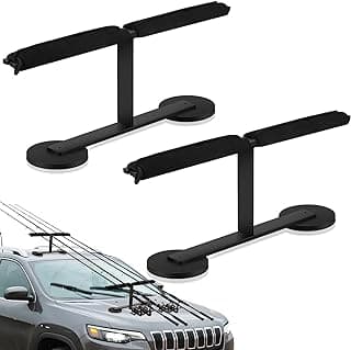Nuenen Fishing Rod Holder for Truck Fishing Rod Racks for Vehicles Magnetic Rod Mount Carrier for SUV Metal Roof and Hood image