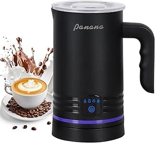 Electric Milk Frother, 4 in 1 Milk Steamer, 14.5oz/430ml Automatic Warm and Cold Foam Maker for Coffee,Latte, Cappuccino, Macchiato, Hot Chocolate (Black) image