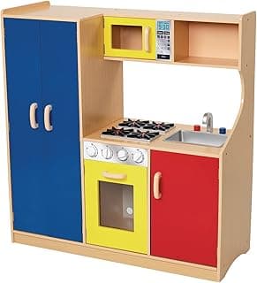 Excellerations Bright & Stylish Imaginative Modern Pretend Play Kitchen Set for Classroom or Home School image