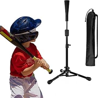 23.5 to 39.76 Inches Baseball Tee for Kids, Batting Tees for Baseball with Carry Bag, Portable Stable Tanner Tee, Baseball Training Equipment Aged 5-12, Softball Tee for Batting and Hitting image
