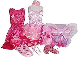 Girls Pretty Pink Sparkle Dress Up Accessory Trunk