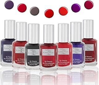 Karma Nail Polish Special Bundle – Nail Polish Base Coat Set - NonToxic Nail Art | Vegan and Cruelty-Free Nail Paint (Pack of 7) image