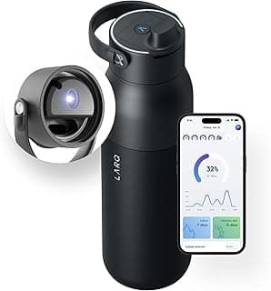 Bottle PureVis 2 - UV Water Purifier with Self-Cleaning, App Hydration Tracking, Filter Straw, Detachable Handle, Double-Wall Insulated
