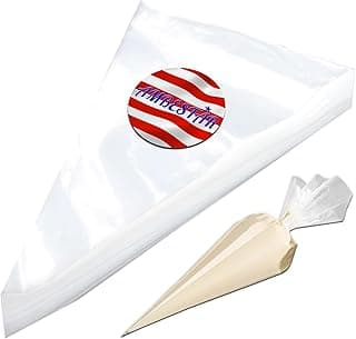 22 Inch Pastry Bags Disposable, 100 Pcs Thick Long Piping Decorating Bags for Frosting, Royal Icing, Professional Cupcake Cake Supplies for Baking and Decorating image
