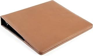 Leatherology Cognac Deluxe 3-Ring Presentation Binder with Interior Pockets image