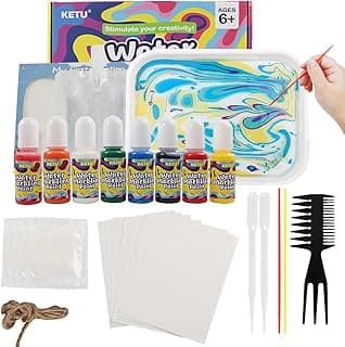 MystiCabin Marbling Paint Kit for Kids Water Art Paint Set image