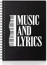 Music And Lyrics 160 Pages Blank Spiral Notebook, Music Journal Gifts for Music Teacher Song Writer Musician, Graduation Gifts for Music Teacher, Music Teacher Appreciation Present