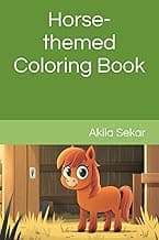 Horse-themed coloring Book image