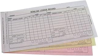 Bowlerstore Products Bowling Team Score Book- Carbonless 3 Part Recap Sheets image