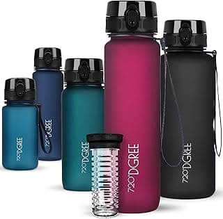 720°DGREE Water Bottle uberBottle +Fruit Infuser - 1L - BPA-Free, Leakproof - Reusable Tritan Sports Bottle for Fitness, Workout, Bike, Outdoor, Yoga, Hiking - Lightweight, Sustainable image