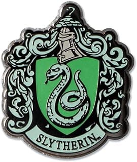 Harry Potter Slytherin Crest 1" Full Color Enamel Pin… image