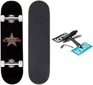 [CCS] Skateboard Complete | Maple Wood | Professional Grade | Fully Assembled with Skate Tool & Stickers | Adults, Kids, Teens, Youth | Boys & Girls