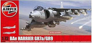 Airfix Model Airplane Kit Gift Set - A04050A BAe Harrier GR7A/GR9, Plastic Plane Model Kits for Adults & Kids 14+, Skill Level 2, 1:72 Scale WW2 Military Aircraft Models - Real Aeroplane Models Gifts image