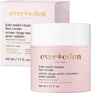 Evereden Kids Face Cream: Cool Peach, 1.7 oz. | Kids Face Lotion | Clean and Non-Toxic Kids Face Moisturizer | Multi-Vitamin Skin Care for Kids