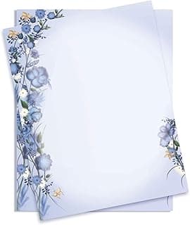 Geographics Floral Dream Heavyweight Premium Letterhead 8.5"x11" 300 CT - Ideal Computer & Printing Paper - Office Stationery Paper - Floral Stationary for Letters & Invitations - Stock Up and Save image