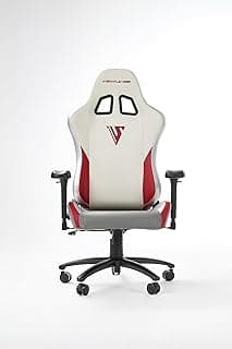 Ergonomic Gaming and Office Chair with Memory Foam Pillow, 4D Adjustable Armrests, PU Leather Reclining High-Back, Adult - Silver White image