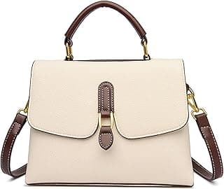 Women's Genuine Leather Purses and Handbags for Girls Top-handle Totes Designer Satchel Shoulder Bag for Ladies image