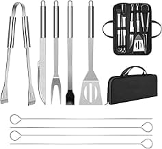 BBQ Utensil Set Stainless Steel Professional Barbecue Accessories Grill Tool with Bag Easy to Carry image
