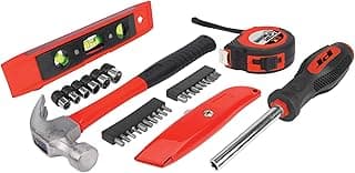 Performance Tool W1773 Home Tool Kit (31 Pieces) - Essential Set of Professional-Grade Tools for DIY Home Repairs and Maintenance image