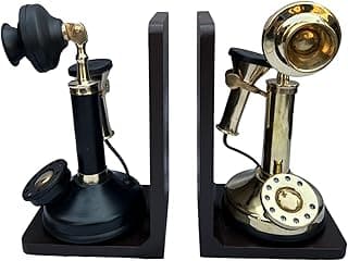 Book Ends Brass Telephone