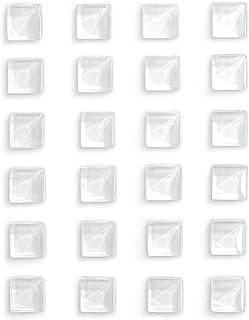 Mymazn Fridge Magnets Refrigerator Magnets for Fridge Cute Glass Magnets Decorative Kitchen Office (White) image