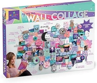 Craft-tastic DIY Wall Collage – Craft Kit – Personalize Your Space with Inspiring Quotes, Pre-cut Designs & Pictures image