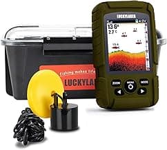 LUCKY Laker Wireless Waterproof Portable Fish Finder Display Handheld Ice Fishing Finder Sonar Sensor Transducer for Boat Kayak Sea Fishing image