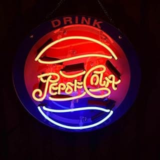 12"x12" Pepsis Cola Drink Neon Sign Light Lamp with HD Vivid Printing Tech Artwork AT114PCDVVDV2 image