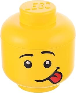 LEGO STORAGE HEAD (MINI) - SILLY - Polypropylene Storage Box with Lid for Kids' Toy Storage, Stackable Organizer, and Fun Storage Solution for LEGO Enthusiasts and Beyond image