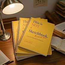Spiral-Bound Art Class Workbook - Not Just a Sketchbook for Drawing, Painting & Doodling | Thick Paper Sketch Book for Aspiring Artists | Ideal for Urban Sketching, Fashion Design & Art Journaling