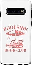 Galaxy S10 Poolside Book Club Summer Reading Book Lover Swimming Case image