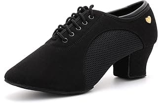 Women's Latin Dance Shoes Lace-up Ballroom Modern Salsa Rhythm Teaching Practice Professional Performance Dance Shoes