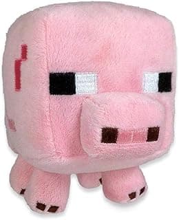 Minecraft 7" Baby Pig Plush - Soft Stuffed Animal Toy, Multi-colored, No Assembly Required image