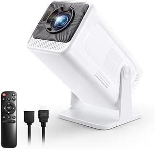 Mini Portable Projector with WiFi and Bluetooth, 4K Smart Projector Native Full HD 1080P, Auto Vertical Correction for Phone, Home Cinema, Outdoor Movie, HDMI, TV Stick