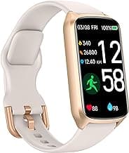 Health Fitness Tracker with 24/7 Heart Rate, Blood Oxygen, Blood Pressure, Sleep Tracker, 5ATM Waterproof Activity Trackers with Step Tracker, Pedometer (S & L Bands Included)