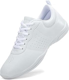 Girls White Cheer Shoes Youth Cheerleading Dance Sneaker Training Competition for Girls' Cheerleading Shoes image