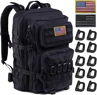 Black Tactical Backpack, Military Backpack, Molle Backpack image