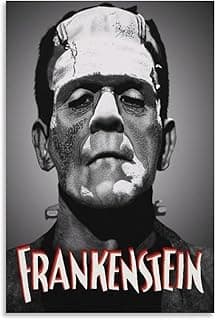 Wall Posters Frankenstein Horror Movie Posters Poster Decorative Painting Canvas Wall Art Living Room Posters Bedroom Painting 24x36inch(60x90cm)