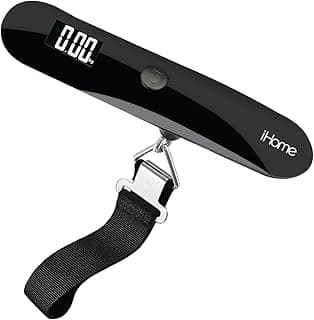 iHome Digital Luggage Scale - 110lbs Portable Luggage Scale with LCD Display - Luggage Weight Scale for Travel Accessories with Strong Straps (Battery Included) image